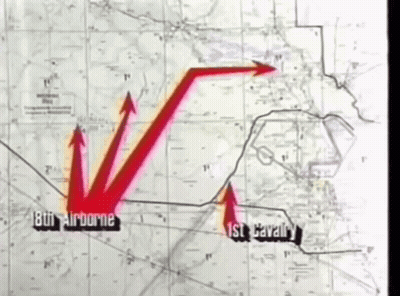 Map 18Th Airborne And 1St Cavalry GIF