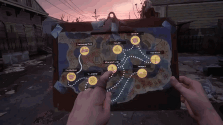 Map Leading To Ghost Town Walking Dead GIF
