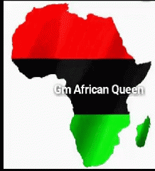 Map Of Africa With Gm African Queen GIF