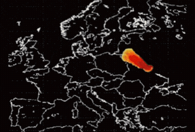 Map of Europe With Red Circle