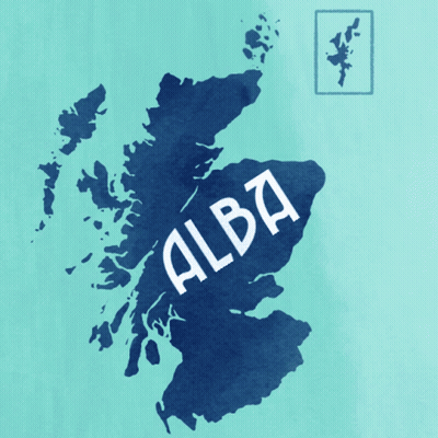 Map of Scotland With Alba