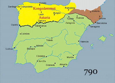 Map Of Spain 1300 GIF