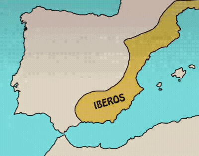 Map Of Spain With Corona De Castilla GIF