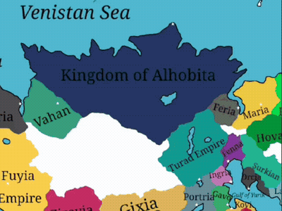 Map Of The Kingdom Of Alhobita In The Middle East GIF