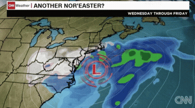 Map Of United States Saying Another Nor Easter GIF