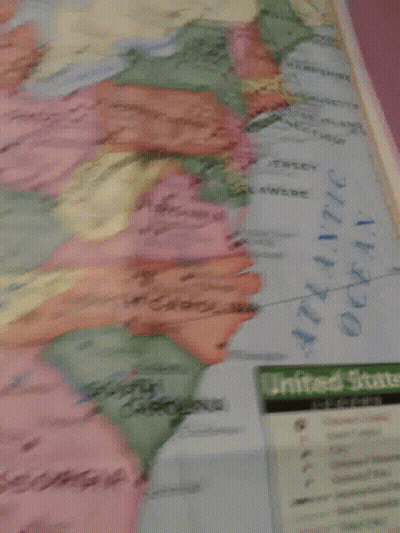 Map Of United States Showing North Carolina GIF