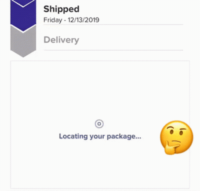Map Of United States With Smiley Saying Shipped GIF