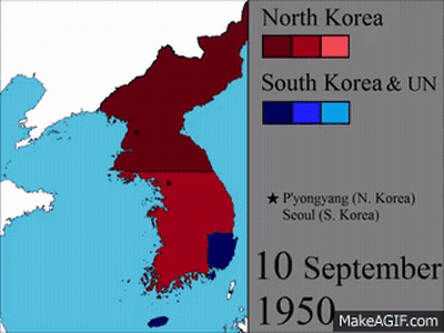 Map Showing North Korea South Korea And UN GIF