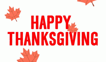 Maple Leaf Animated Happy Thanksgiving GIF