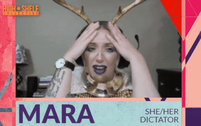Mara She / Her Dictator Poster Woman With Horns GIF
