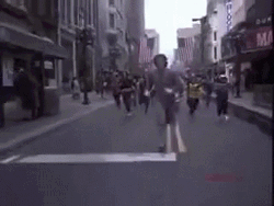 Marathon Sylvester Stallone Dance Race  GIF