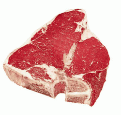 Marbled T-Bone Meat Is Waving GIF