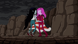 Marceline Princess Bubblegum Kiss GIF