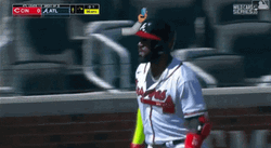 Marcell Ozuna Look Up GIF