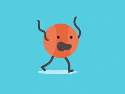 March Madness Running Ball GIF