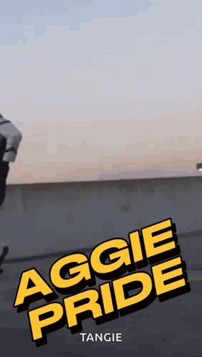 Marching Band Dancer With Aggie Pride GIF