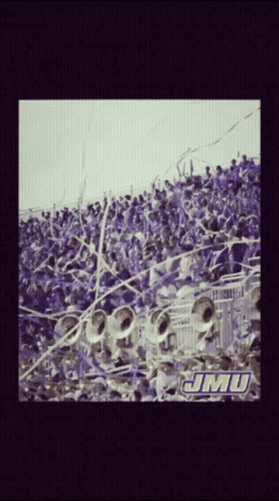 Marching Band With JMU Logo GIF