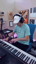 Marcus Veltri Playing Piano GIF
