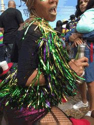 Mardi Gras Woman Twerk Dance