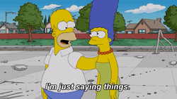 Marge And Homer Simpson Just Saying GIF