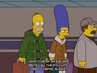 Marge Homer Simpson Falling In Line GIF