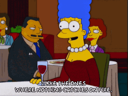 Marge Simpson At Fine Dining Restaurant GIF