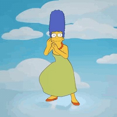 Marge Simpson Dancing In The Sky GIF