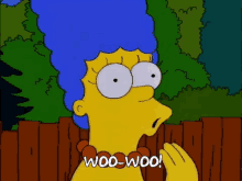 Marge Simpson Doing Homer Woohoo GIF