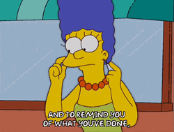 Marge Simpson Giving Friendly Reminders GIF