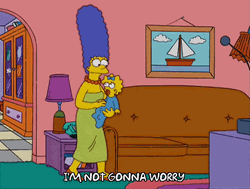 Marge Simpson Im Not Gonna Worry GIF