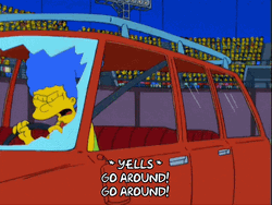 Marge Simpson In Car Go Around GIF