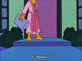 Marge Simpson Lying On The Stoop GIF