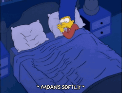 Marge Simpson Missing Homer In Bedtime GIF