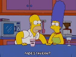 Marge Simpson Nasty Girl Moe's Tavern GIF