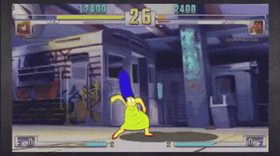 Marge Simpson Playing Video Game Score 25 GIF