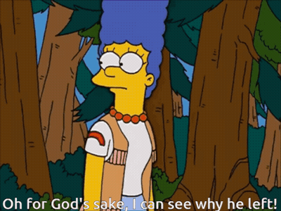 Marge Simpson Saying Oh For God's Sake GIF