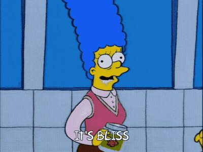Marge Simpson Says It's Bliss Holding Jar GIF