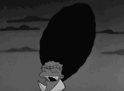 Margie Simpson's Bat Hair GIF