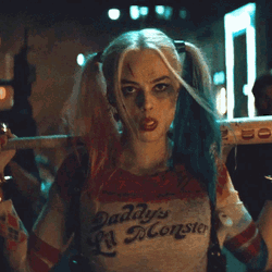 Margot Robbie Chewing Gum GIF