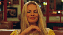 Margot Robbie Massaging Back Neck GIF