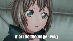 Mari Do The Finger Wag GIF