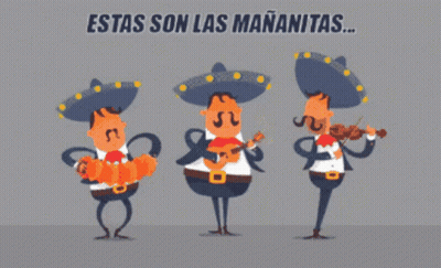 Mariachi Players Singing Mananitas GIF