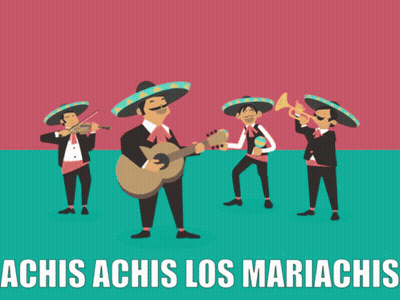 Mariachis Playing Instruments GIF
