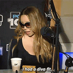 Mariah Carey Claiming She Had Diva Fit GIF