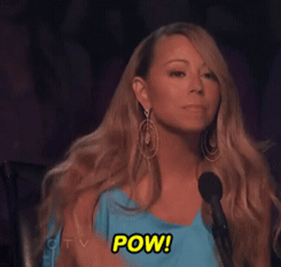 Mariah Carey Holding Microphone Saying Okay I'm Ready GIF