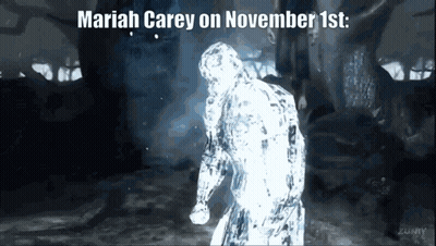 Mariah Carey November 1st Man Covered in Ice