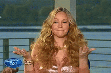 Mariah Carey Opps Shrug GIF