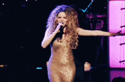 Mariah Carey Turning Around While Singing GIF