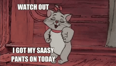 Marie From Aristocats Dancing With Sassy Pants On GIF