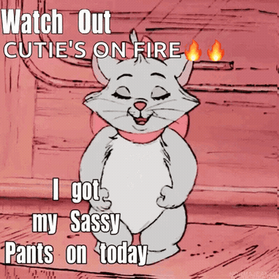 Marie From Aristocats Says Watch Out Cutie GIF